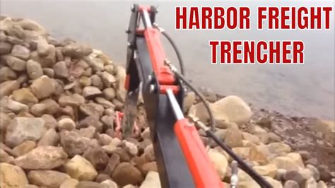 harbor freight trencher youtube
