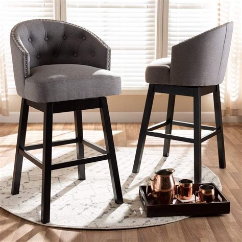 transitional swivel bar stool set   grey bar stools swivel