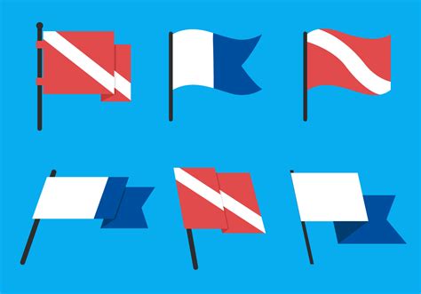 dive flag vector pack   vector art stock graphics images