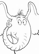 Horton Hears Seuss Clipart Coloringhome Insertion sketch template