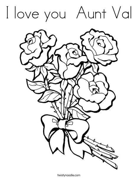 aunt coloring page