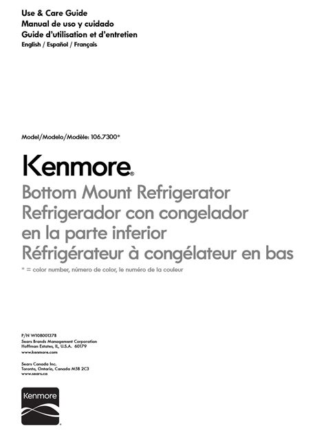 kenmore  series  care manual   manualslib