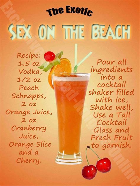 Sex On The Beach Recette Pour 1l De Vodka A Z Recette