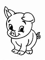 Coloring Animals Farm Animal Pages Baby Easy Simple Kids Barn Color Printable Print Cute Children Pigs Colouring Sheets Book Clipart sketch template