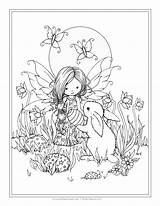Coloring Pages Harrison Molly Fairy Disney Fairies Cute Adult Bunny Choose Board sketch template