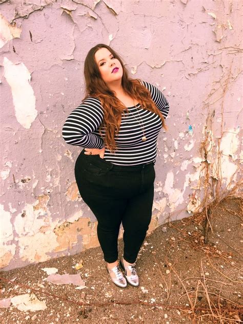 nataliemeansnice “fat girls can and will wear stripes striped ‘bardot top asos curve