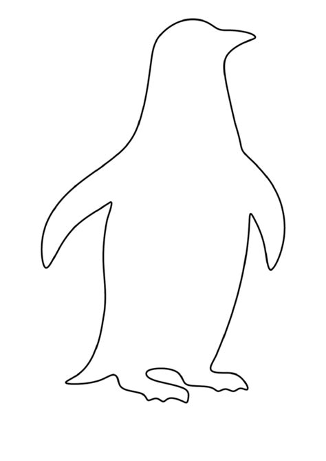 penguin template printable