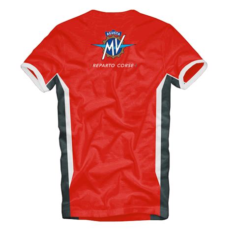 mv agusta reparto corse official team wear t shirt red