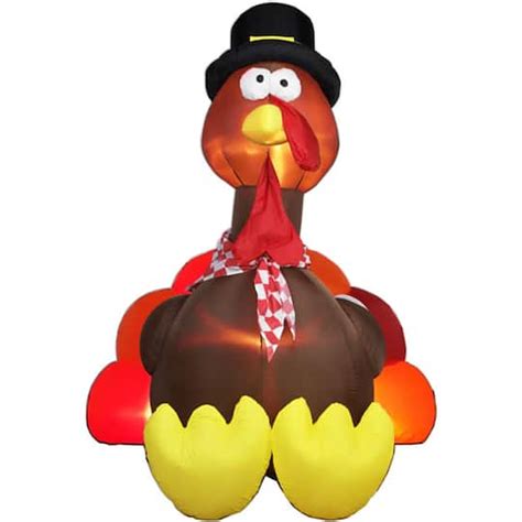 6ft Airblown® Inflatable Thanksgiving Turkey With Pilgrim Hat Michaels