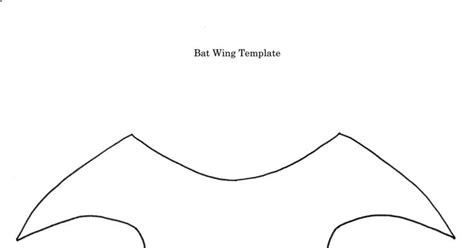 bat wing templatepdf bat wings wings bat