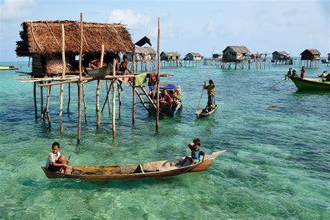 bajau tribe people living   water ceotudent