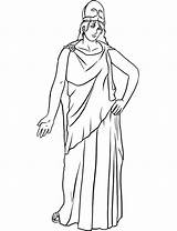 Athena Goddesses Mythology Coloring4free Sheets Ffrom Templates πίνακα επιλογή Apollo sketch template