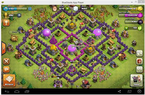 play clash  clans  bluestacks smoothly android  pc