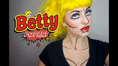 Betty Cooper Pop Art Tutorial Archie Comics Collab Youtube