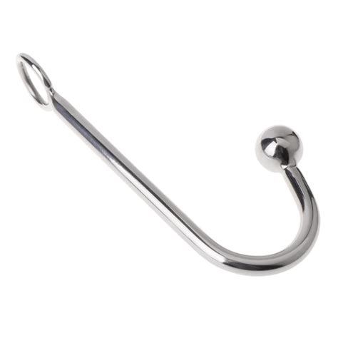 stainless steel anal hook with single ball anal hook cleek rope hook