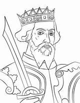 William Conqueror Coloring Pages Colouring Printable Drawing King Alfred Cartoon Supercoloring Kings Medieval Kingdom United Great Color Tattoo Categories sketch template