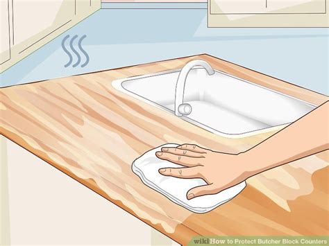 easy ways  protect butcher block counters wikihow life