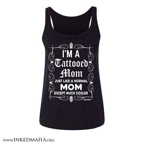 Tattooed Mom Tank Or T Shirt Etsy Mom Tattoos Mom Tank Shirts