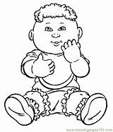 Kids Cabbage Patch Coloring Pages Cartoon Color Sheets Printable Character Doll Clipart Book Colouring Characters Sitting Sheet Print Cartoons Am sketch template