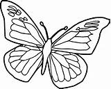 Butterfly Coloring Pages Printable Blue Insect Kids Cool Choose Board sketch template