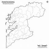 Pontevedra Mudo Mapas Municipios Nombres sketch template