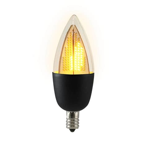 euri lighting  watt equivalent ca flickering flame led light bulb  bulb eca fcb