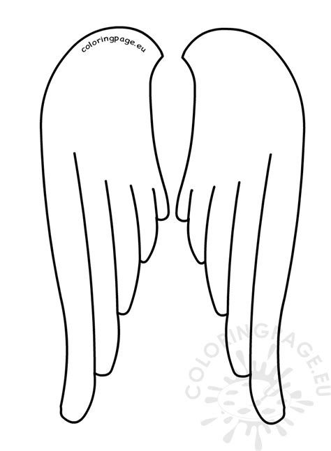 angel wing template merrychristmaswishesinfo