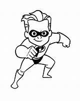 Incredibles Coloring Kids Color Pages Print Funny Disney Characters Pixar Films Animation sketch template