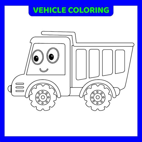 premium vector vehicle coloring pages  kids