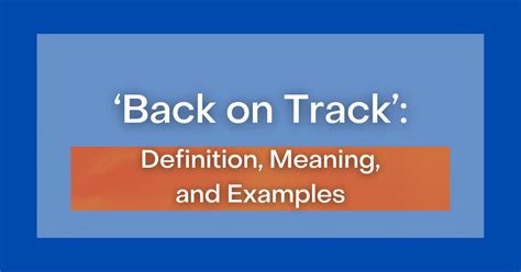 track definition meaning  examples