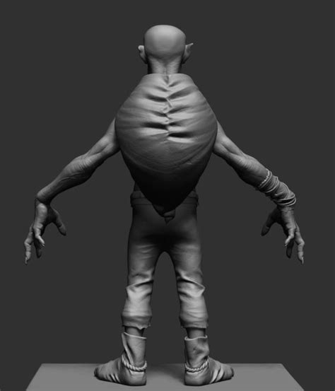 goblin hyper real character 3d model obj ztl