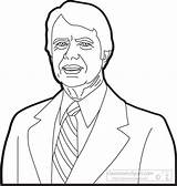 Carter Jimmy Clipart Coloring President Presidents Pages Search Outline American Clipground Find Again Bar Case Looking Don Print Use Top sketch template