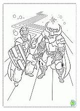 Coloring Thor Pages Book Dinokids Coloriage Info sketch template