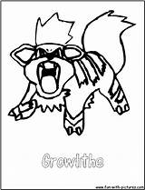 Growlithe sketch template