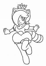 Rosalina Tanooki Lineart Xero Tennis sketch template