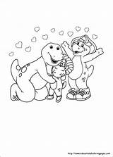 Coloring Pages Barney Printable Color Kids Getcolorings sketch template