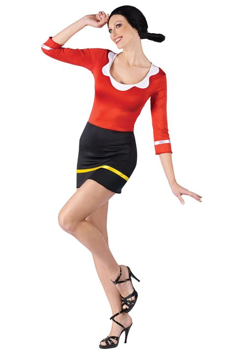 Brand New Sexy Olive Oyl Popeye Adult Halloween Costume Ebay