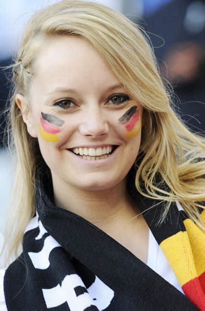 beauty and secret world cup 2010 german hot girl football fans in bikini celebrates and dances