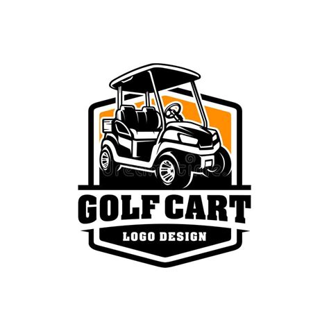 golf cart illustration logo vector stock vector illustration  advertising transportation