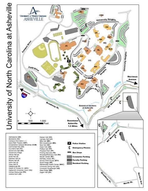 unc asheville campus map florida zip code map