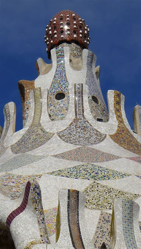 hd wallpaper barcelona mosaic effect gaudi garden gaudi architecture wallpaper flare