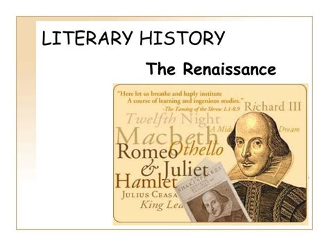 literary history powerpoint    id