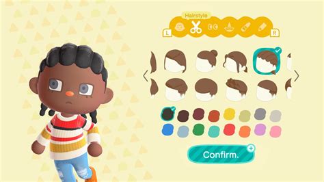 acnh hairstyles stylish animal crossing hair guide  hair face