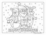 Snowman Coloring Rudolph sketch template