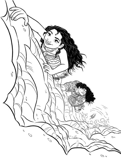 moana coloring pages  coloring pages  kids