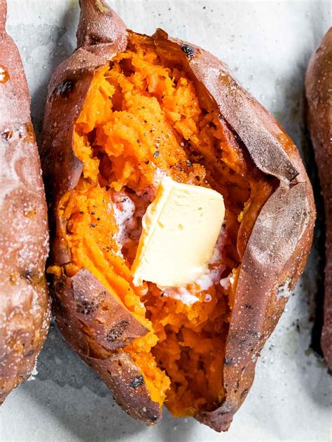 perfect baked sweet potatoes baking times  optional toppings included drive  hungry