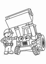 Bob Builder Pages Coloring Printable Animated sketch template