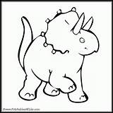 Triceratops Dinosaurier Dltk Coloringhome sketch template