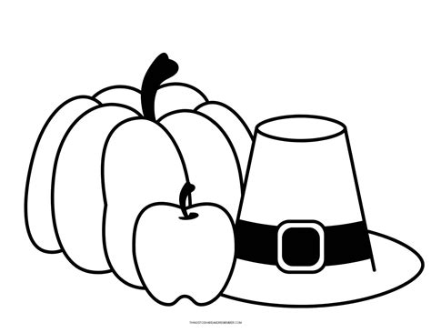 thanksgiving hat coloring pages