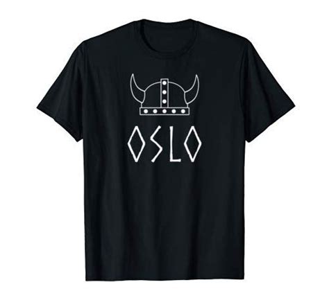 oslo viking tshirt minimalist norway norwegian city uff  httpswwwamazoncomdp
